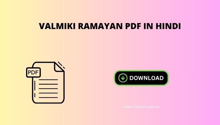 Download Valmiki Ramayan PDF in Hindi