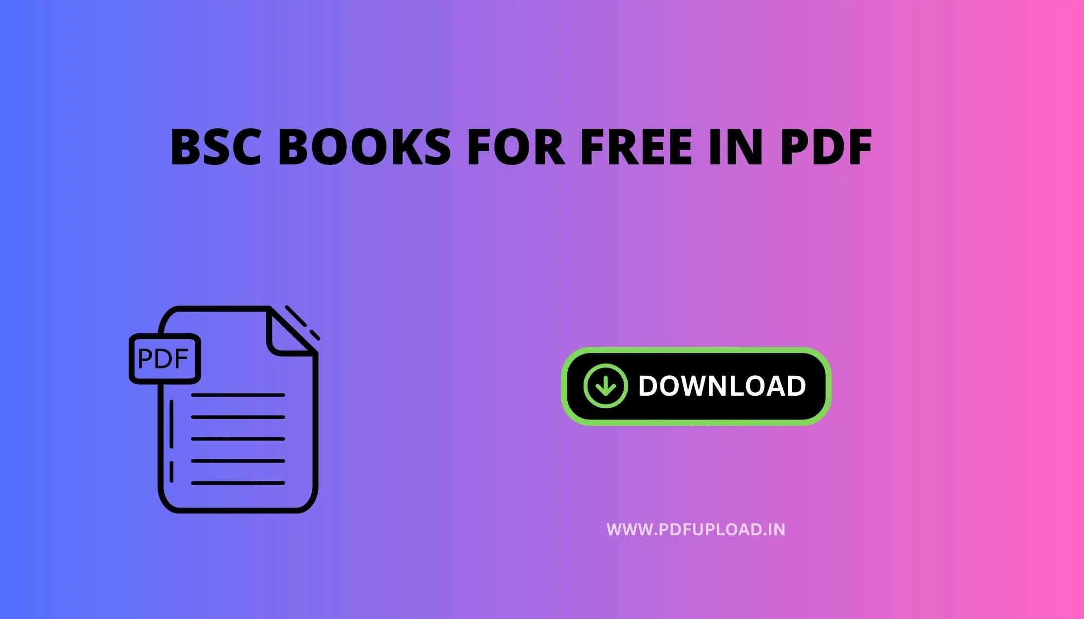 BSc Books For Free In Pdf