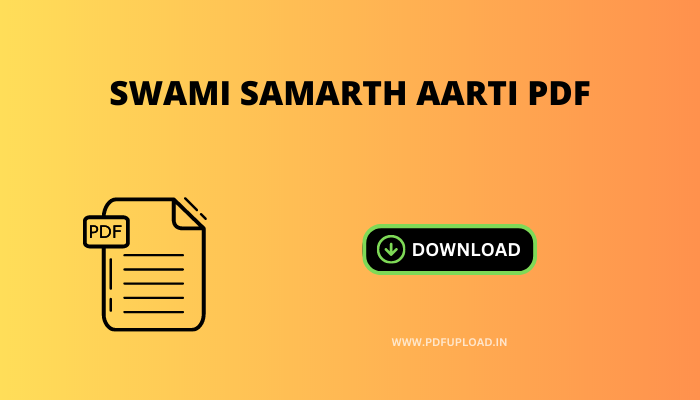 Swami Samarth Aarti Pdf