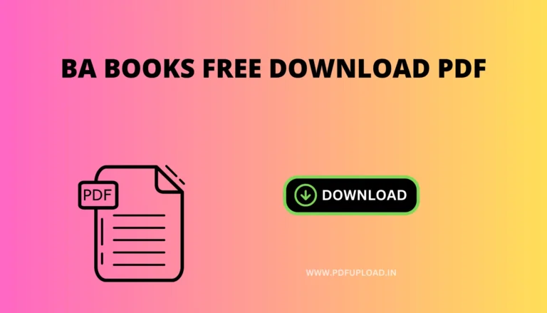 BA Books Free Download PDF