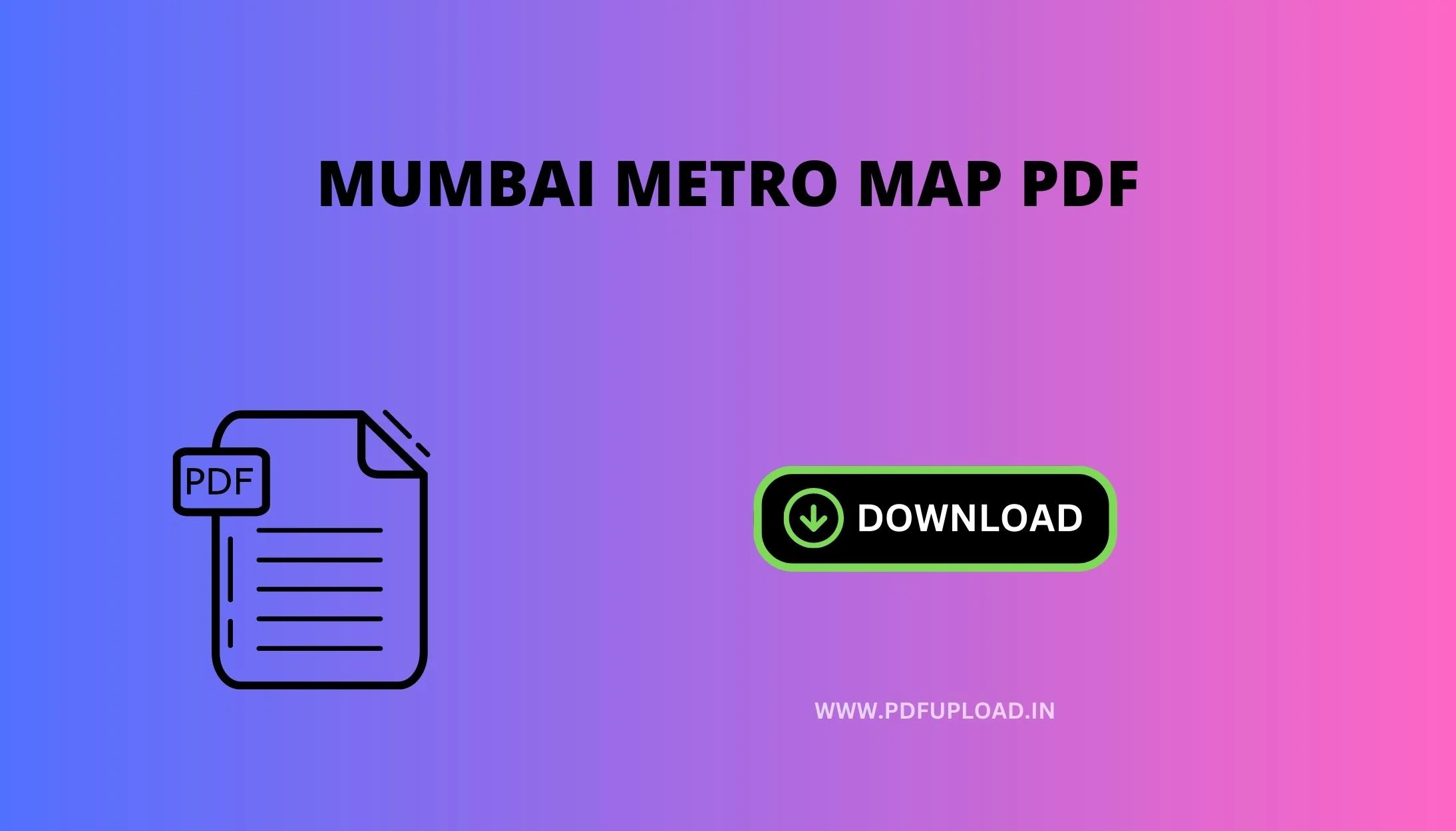 Mumbai Metro Map PDF Download 2023
