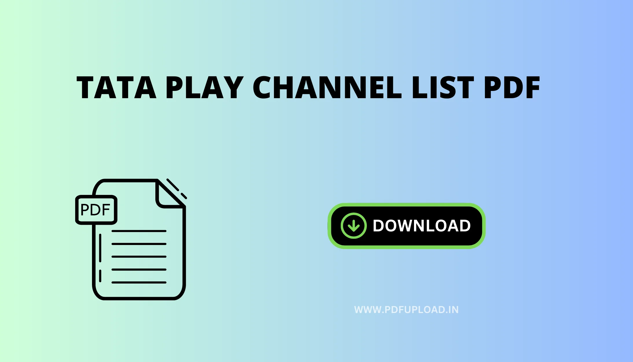 Tata Play Channel List Pdf Download