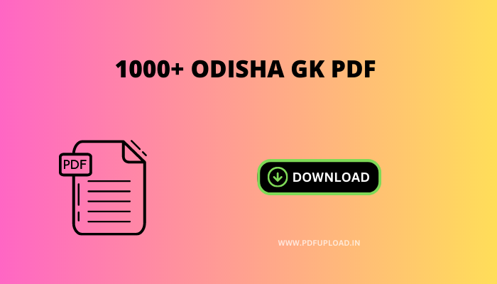 1000+ Odisha GK Pdf Download